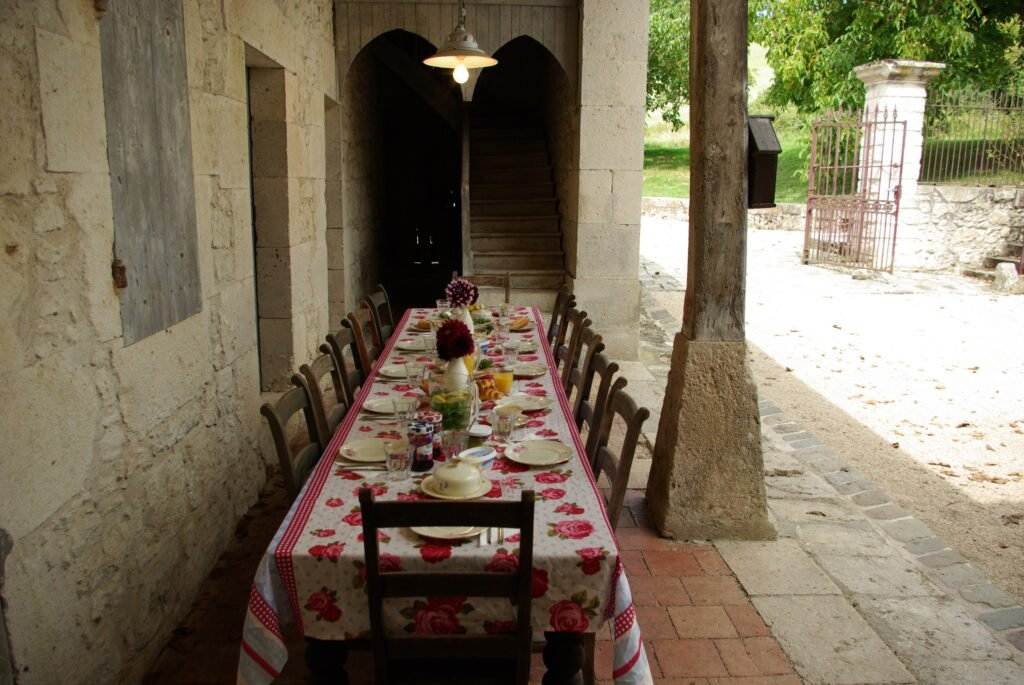 Dining near the kitchen
