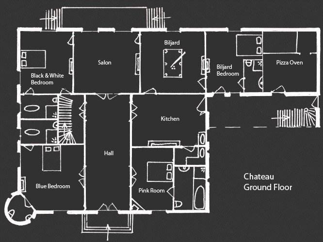 Château Coty ground floor
