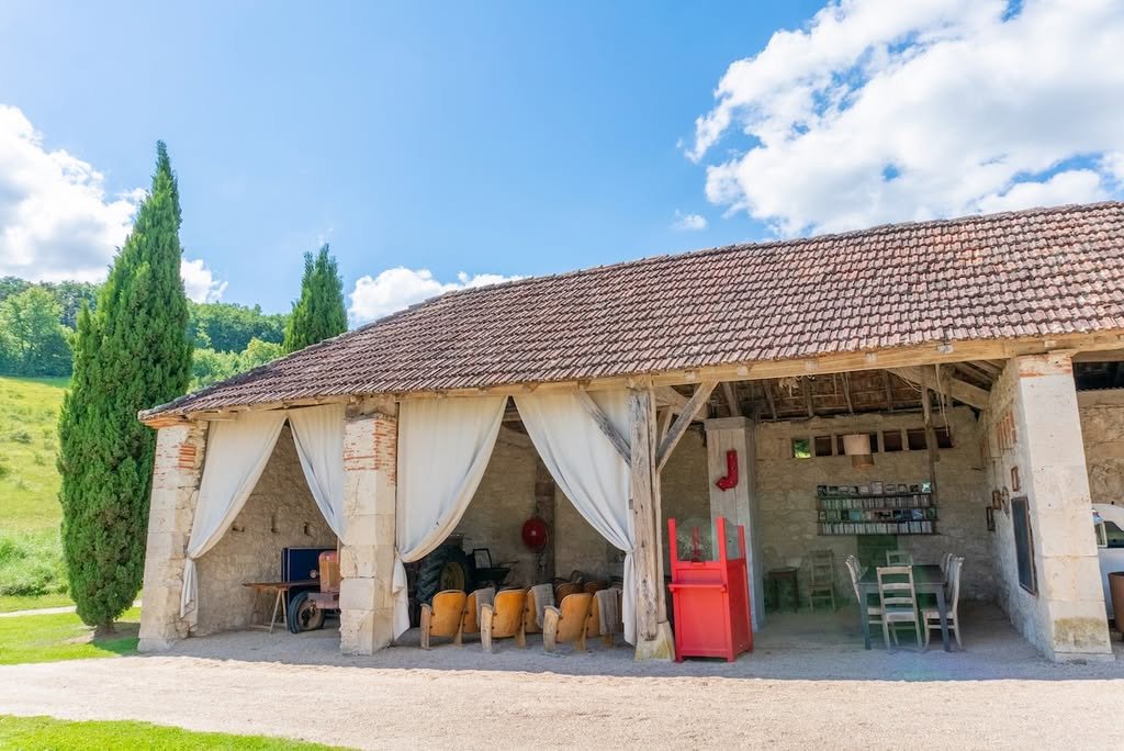 The former tobacco-drying shed, home to the outdoor cinema