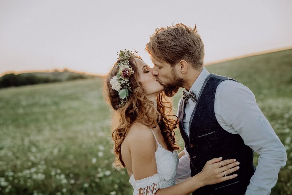 A wedding in the fields around the château