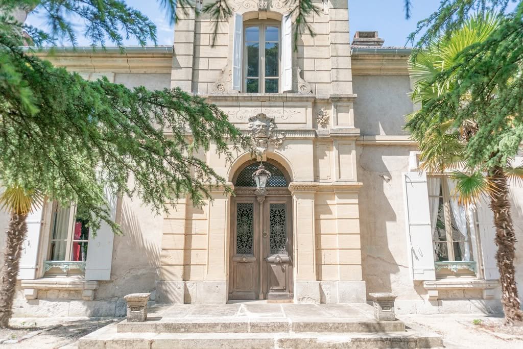 The main entrance of the château